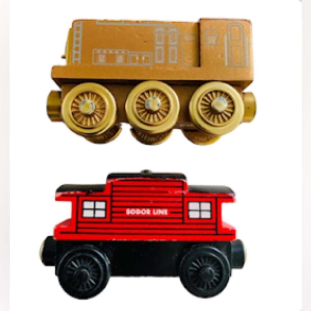 (LOT OF 2) Thomas rare 60 year anniversary caboose